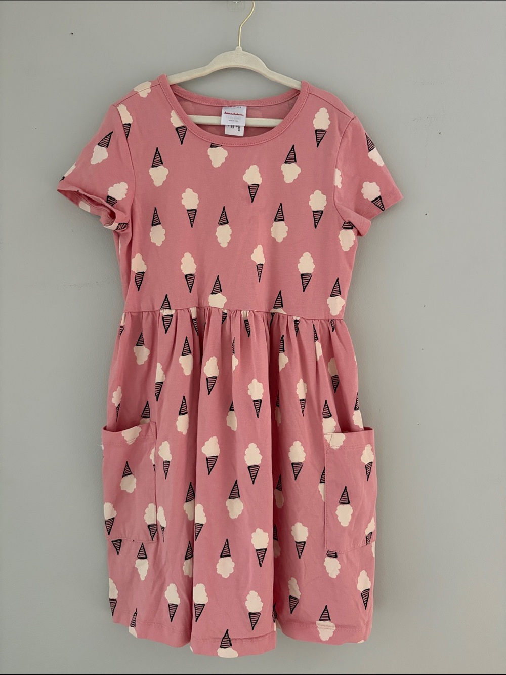Hanna Andersson Pink Ice Cream Cone Pocket Dress